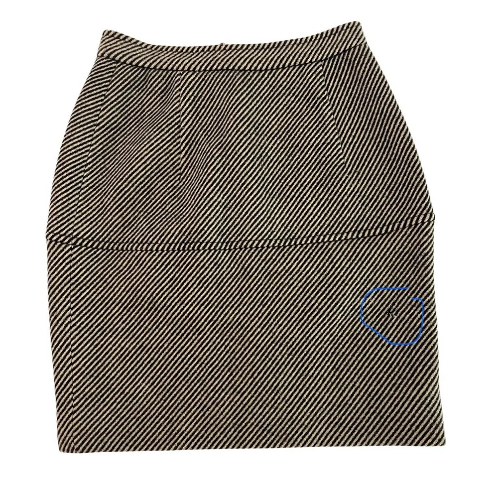Valentino Boutique Vintage Wool Tweed Mini Skirt Designer Luxury SZ 4 EUC